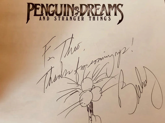 Berke Breathed autographed inscribed doodled Bloom County and Opus 9 book collection - AutographsForSale.com