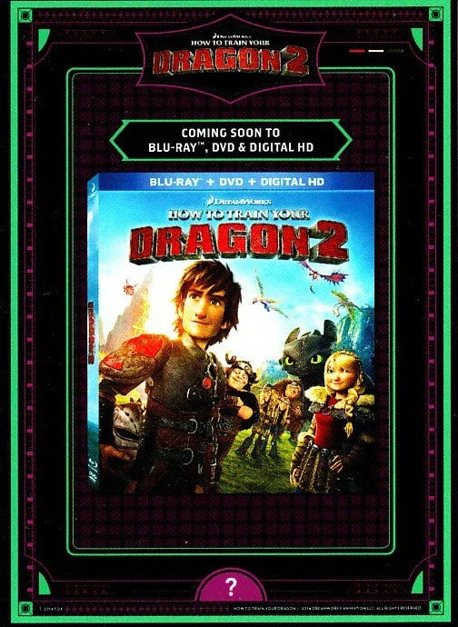 How to Train Your Dragon 2 movie 2014 San Diego Comic-Con promo card - AutographsForSale.com