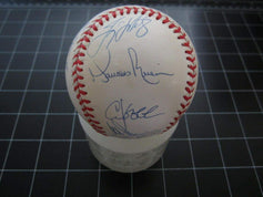 1998 Yankees team signed World Series baseball Derek Jeter Mariano Rivera STEINER - AutographsForSale.com