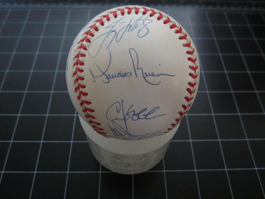 1998 Yankees team signed World Series baseball Derek Jeter Mariano Rivera STEINER - AutographsForSale.com