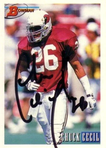 Chuck Cecil autographed Arizona Cardinals 1993 Bowman card - AutographsForSale.com