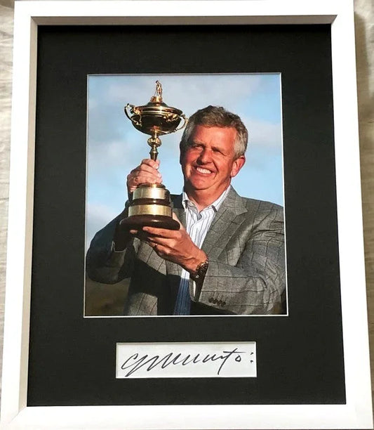 Colin Montgomerie autograph framed 2012 Ryder Cup 8x10 photo JSA - AutographsForSale.com