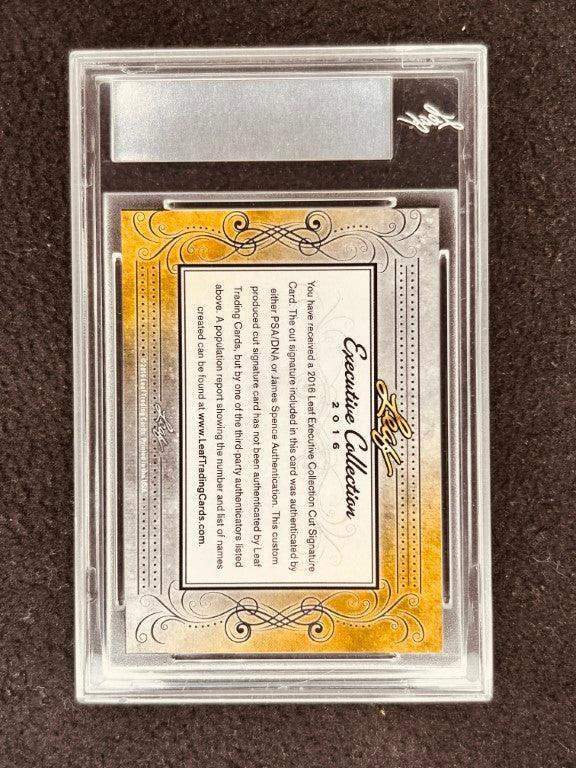 Brett Hull 2016 Leaf Masterpiece Cut Signature certified signed card 1/1 JSA St Louis Blues - AutographsForSale.com