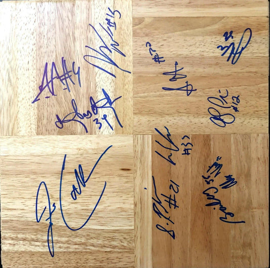 2008-09 UConn Huskies Final 4 team autographed floor Jim Calhoun Stanley Robinson Kemba Walker - AutographsForSale.com