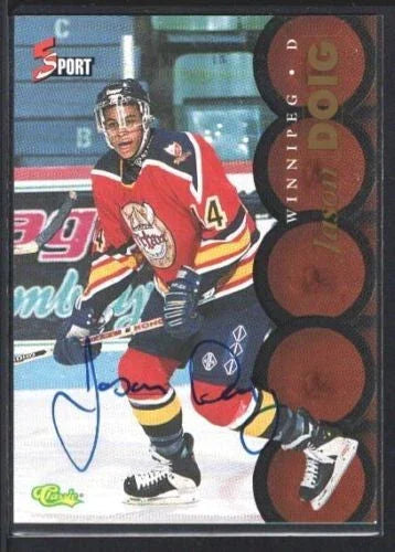 Jason Doig certified autograph 1995 Classic 5-Sport card - AutographsForSale.com