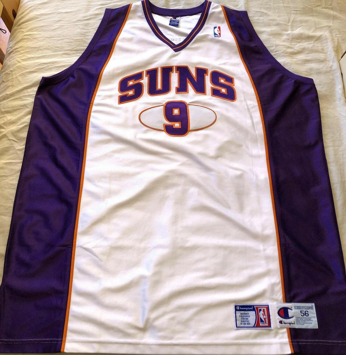 Dan Majerle Phoenix Suns 2001-02 last season Champion game model jersey - AutographsForSale.com