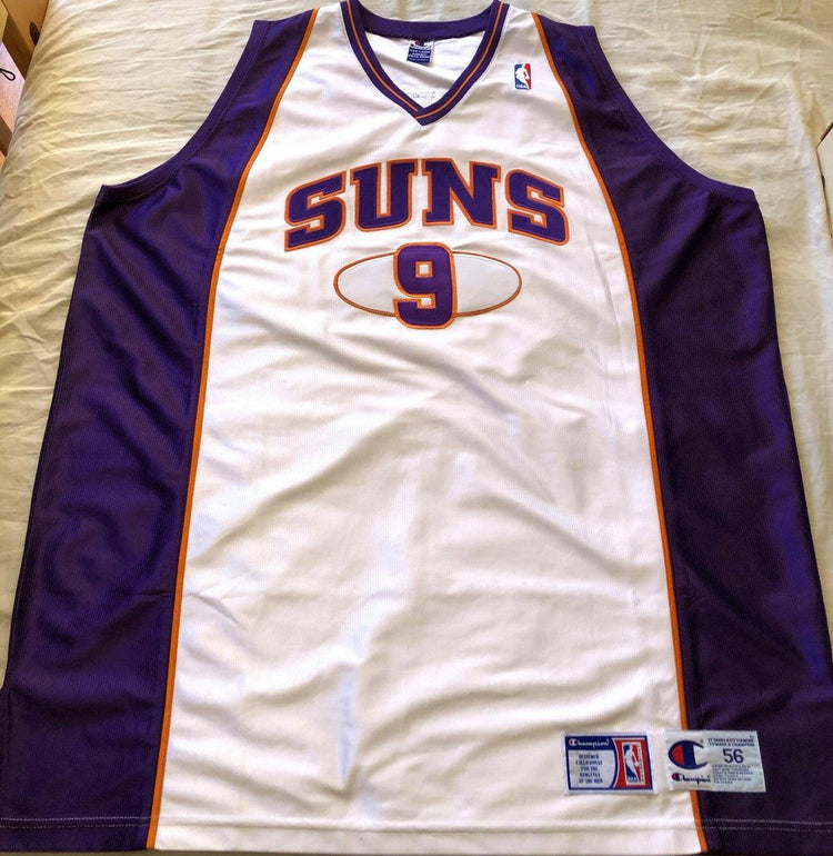 Dan Majerle Phoenix Suns 2001-02 last season Champion game model jersey - AutographsForSale.com