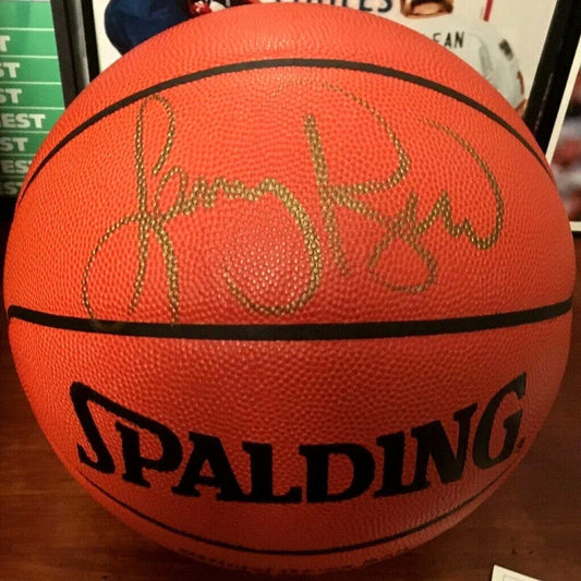 Larry Bird autographed Spalding NBA game model leather basketball UDA Celtics - AutographsForSale.com
