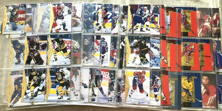 1994-95 Upper Deck SP NHL hockey partial card set In Ultra Pro Sheets - AutographsForSale.com