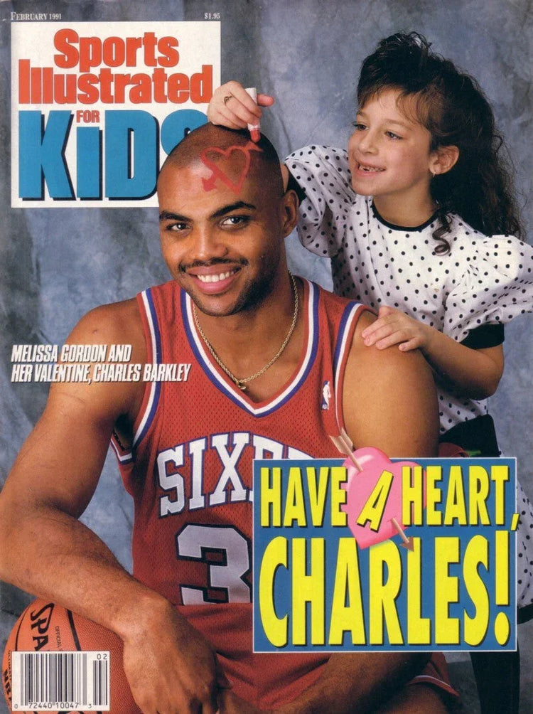 Charles Barkley Philadelphia 76ers 1991 Sports Illustrated for Kids magazine with poster - AutographsForSale.com