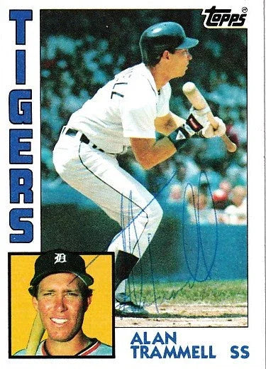 Alan Trammell autographed Detroit Tigers 1984 Topps card - AutographsForSale.com