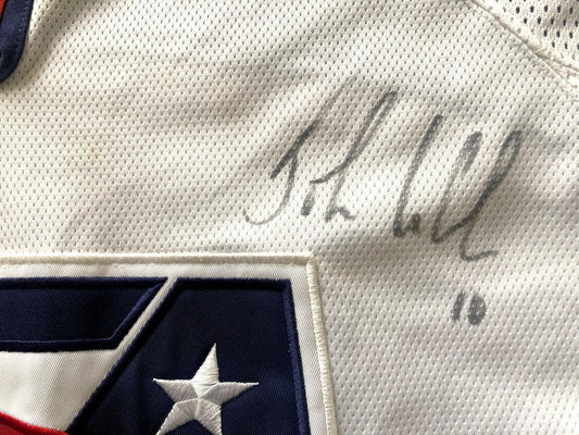 John LeClair signed 2002 US Olympic hockey team Nike jersey JSA - AutographsForSale.com