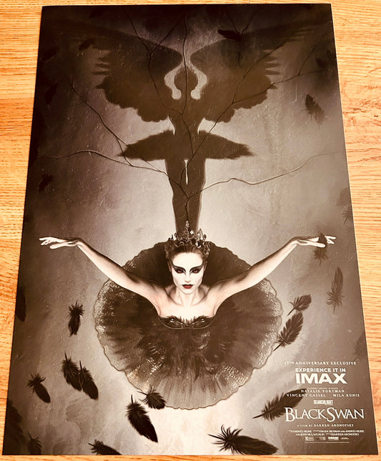 Black Swan 15th Anniversary 2025 IMAX 2 sided 13x20 movie poster Natalie Portman - AutographsForSale.com