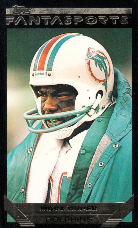 Mark Duper Dolphins 1993 Topps Fantasports oversized card - AutographsForSale.com