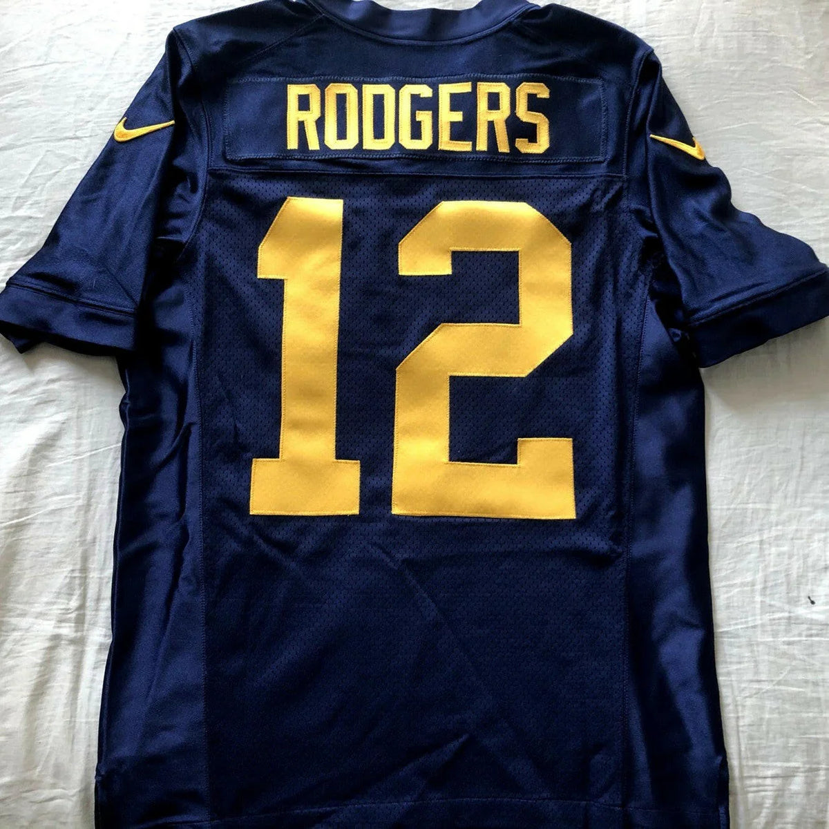 Aaron Rodgers Packers 2013 2014 Nike Elite retro game model jersey New - AutographsForSale.com
