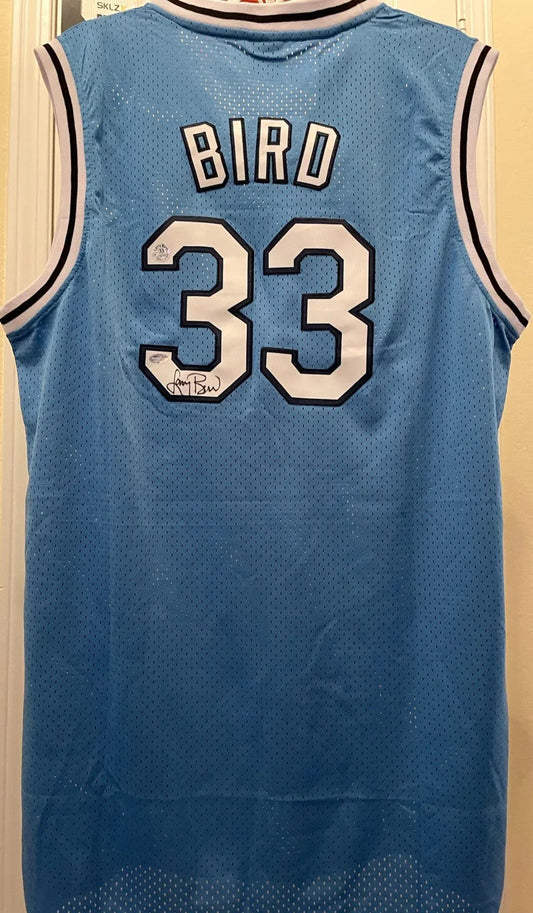Larry Bird signed Indiana St Sycamores Nike jersey Schwartz - AutographsForSale.com