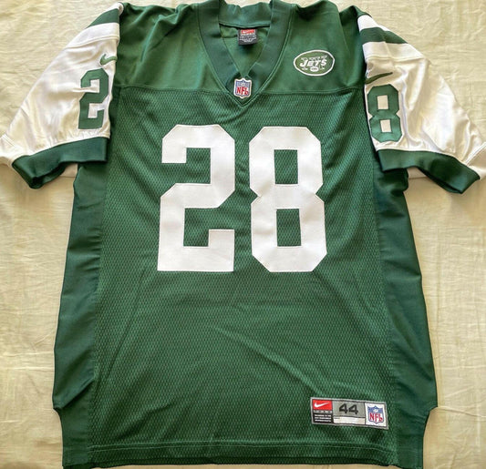 Curtis Martin New York Jets 2000 Nike GAME MODEL green stitched jersey - AutographsForSale.com