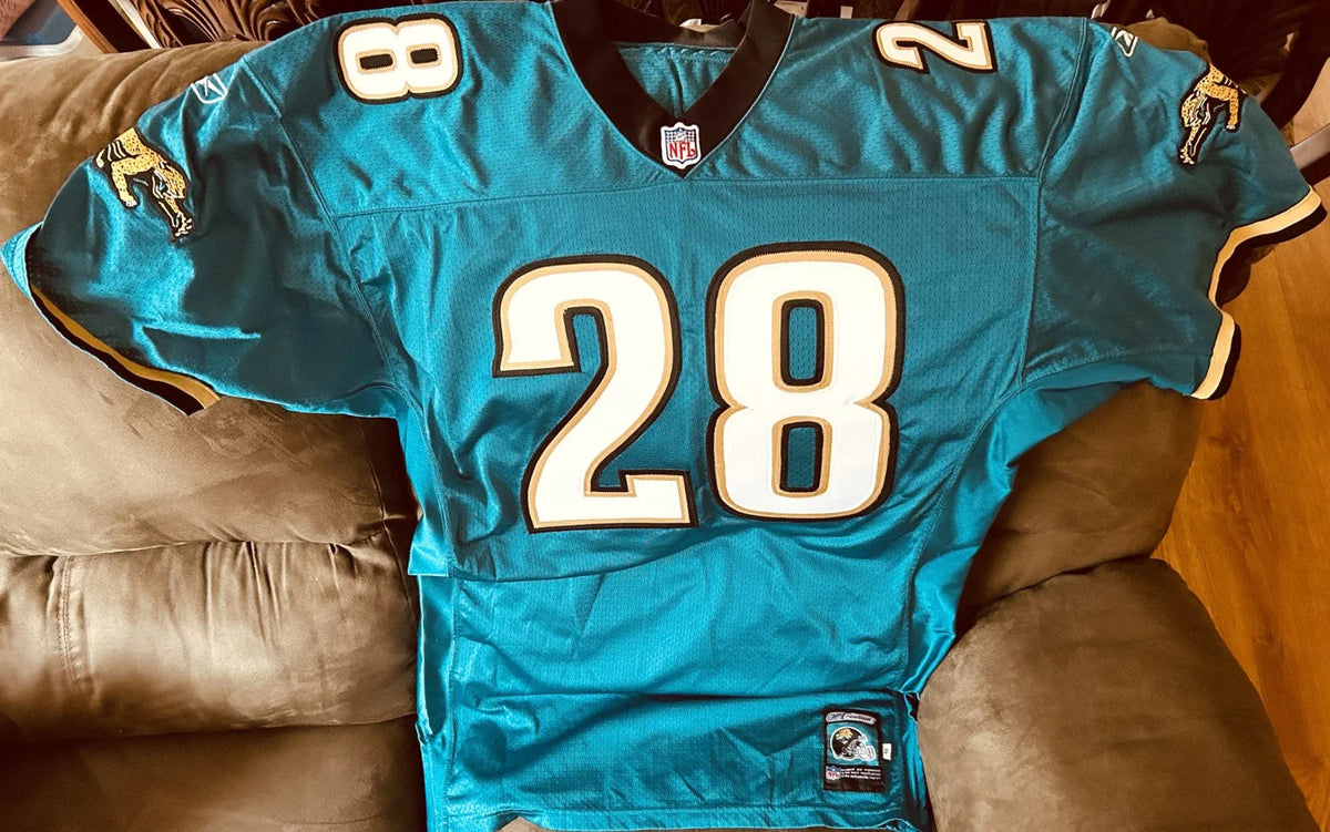 Fred Taylor Jacksonville Jaguars 2001 Reebok game model size 48 jersey NEW - AutographsForSale.com