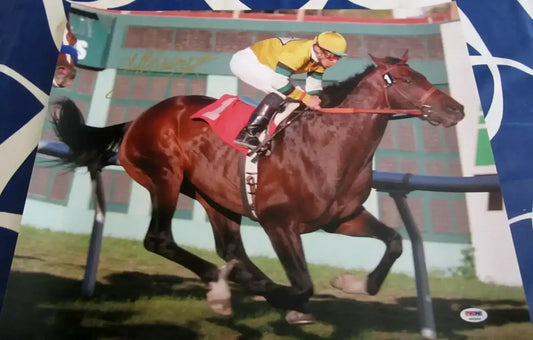 Laffit Pincay Jr autographed 16x20 poster size photo PSA/DNA - AutographsForSale.com