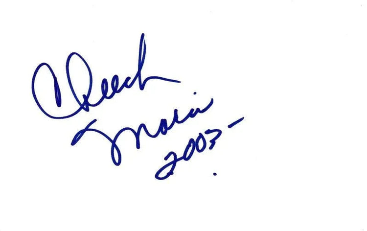 Cheech Marin autographed jumbo 5x8 index card dated 2003 - AutographsForSale.com