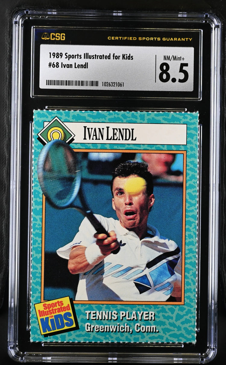 Ivan Lendl 1989 SI for Kids tennis card CSG grade 8.5 - AutographsForSale.com