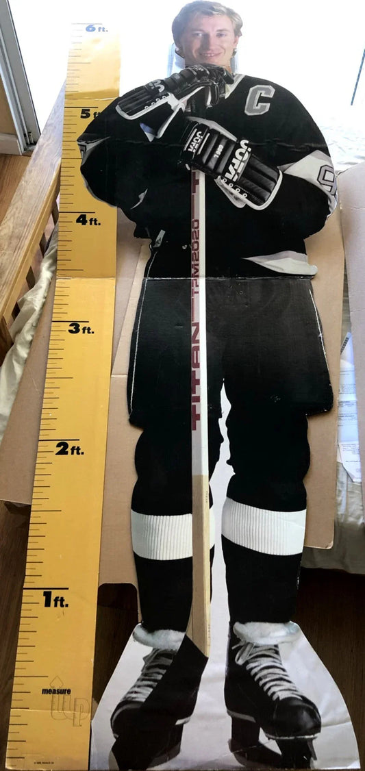 Wayne Gretzky LA Kings 1989 Measure Up life size cardboard standee RARE - AutographsForSale.com