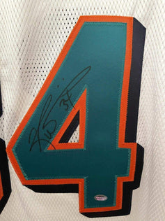 Ricky Williams signed Dolphins Reebok white jersey SCHWARTZ - AutographsForSale.com