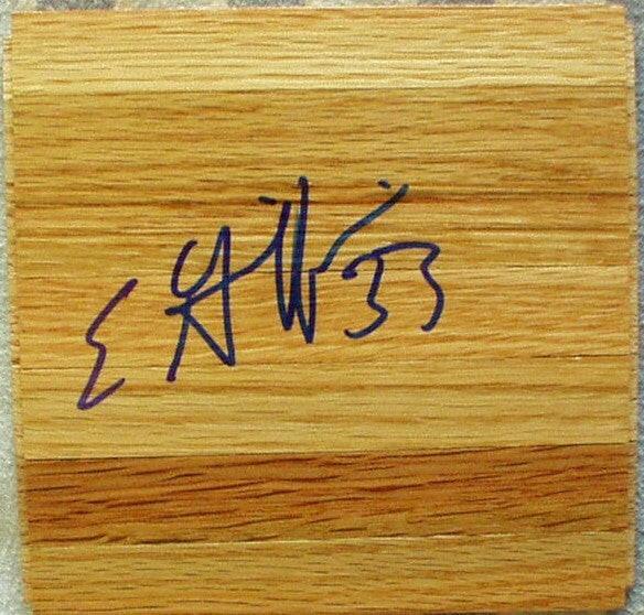 Eddie Griffin Seton Hall signed basketball wood floor - AutographsForSale.com