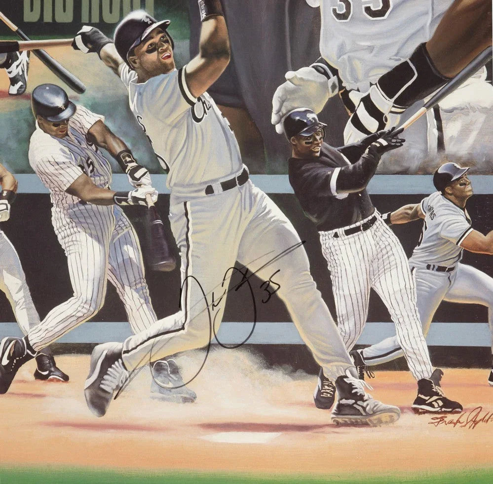 Frank Thomas signed Chicago White Sox 25x35 litho JSA - AutographsForSale.com