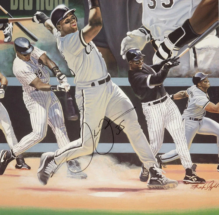 Frank Thomas signed Chicago White Sox 25x35 litho JSA - AutographsForSale.com