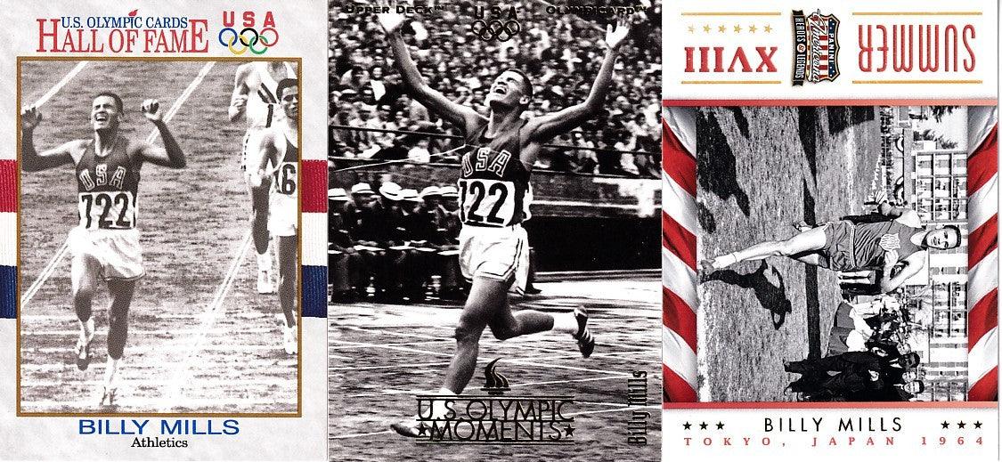 Billy Mills Olympic 3 card lot 1991 Impel HOF 1996 Upper Deck USA 2012 Panini - AutographsForSale.com