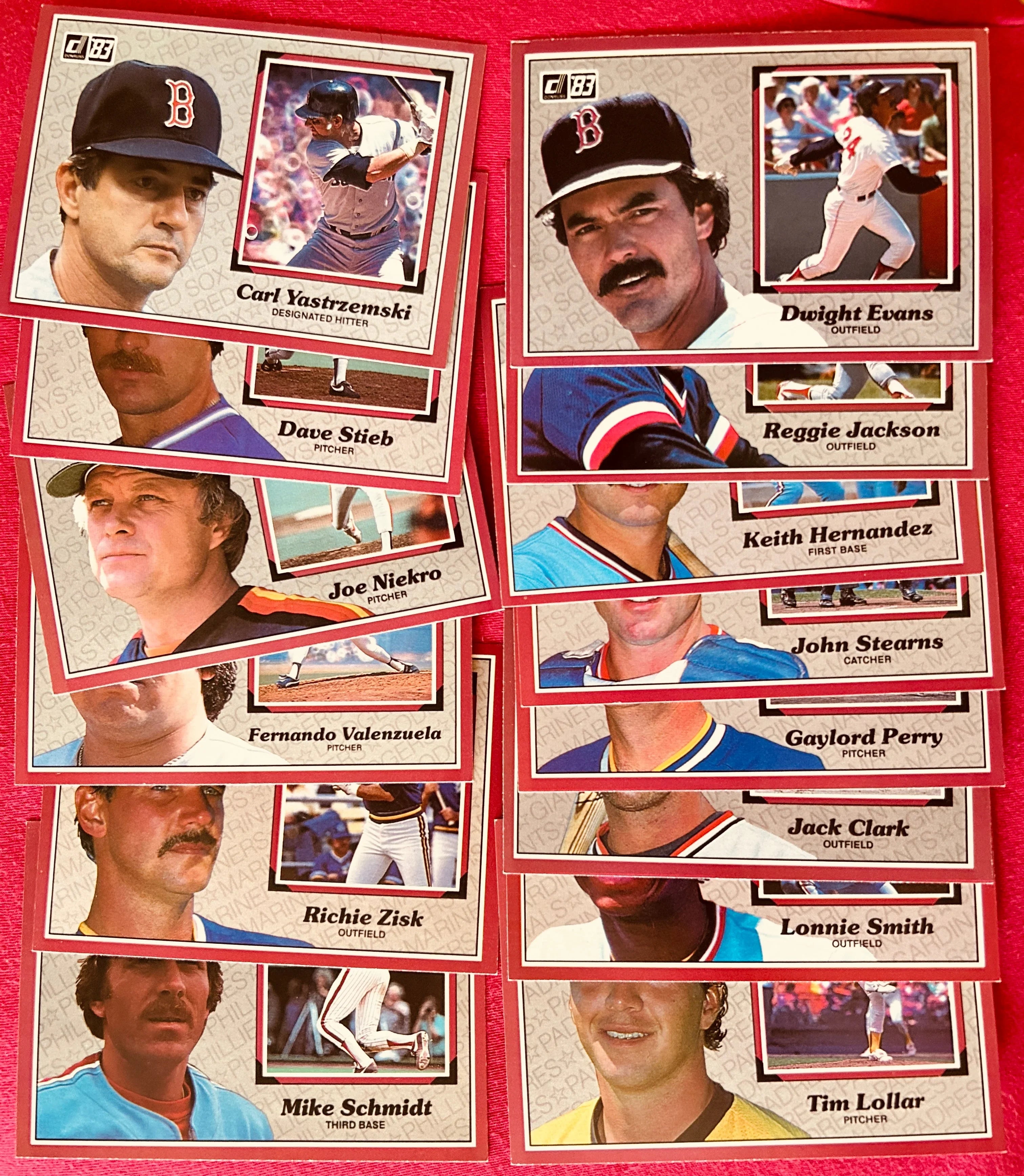 1983 Donruss Action All-Stars starter jumbo card set Reggie Jackson Mike Schmidt Carl Yastrzemski - AutographsForSale.com