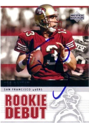 Tim Rattay signed SF 49ers 2005 Upper Deck Rookie Debut card - AutographsForSale.com