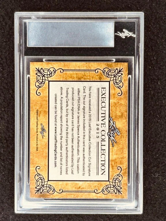 Alan Page 2015 Leaf Masterpiece Cut Signature certified signed card 1/1 JSA Vikings - AutographsForSale.com