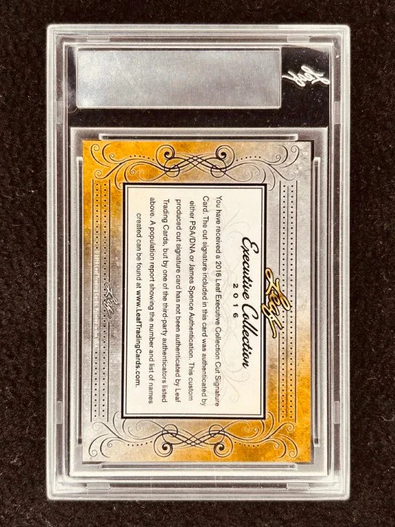Reggie Jackson 2016 Leaf Masterpiece Cut Signature certified signed card 1/1 JSA Oakland A’s Yankees - AutographsForSale.com