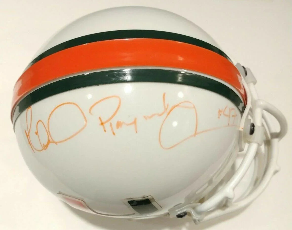 Michael Irvin signed Miami Hurricanes mini helmet w/ Playmaker JSA - AutographsForSale.com