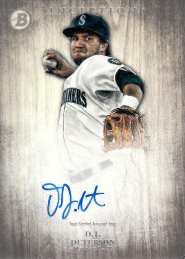 D.J. Peterson certified autograph Seattle Mariners 2014 Bowman Inception Rookie Card - AutographsForSale.com