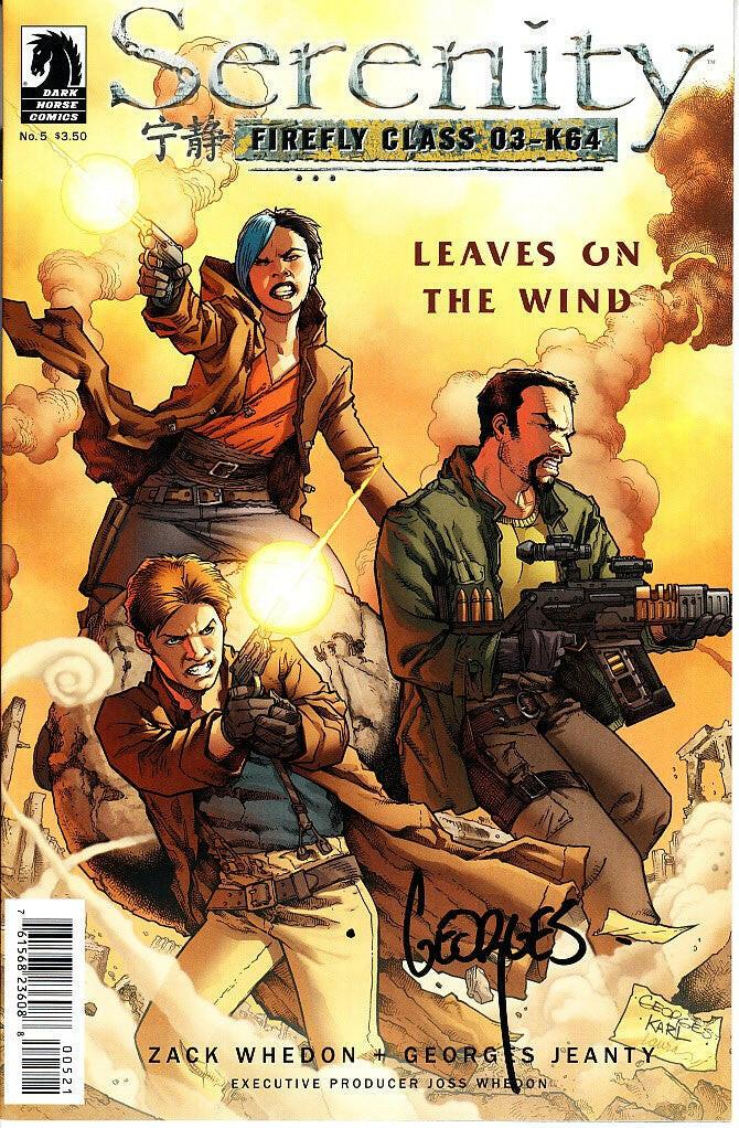Georges Jeanty signed Serenity Leaves on Wind Dark Horse comic book - AutographsForSale.com