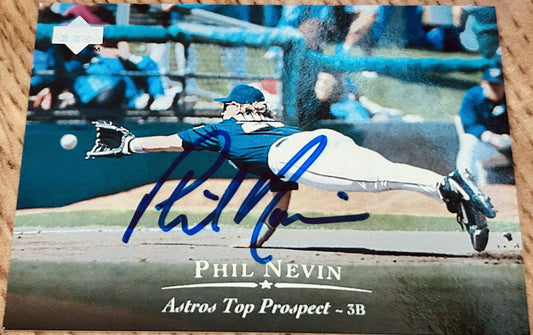 Phil Nevin autographed Astros 1995 Upper Deck Minors baseball card - AutographsForSale.com