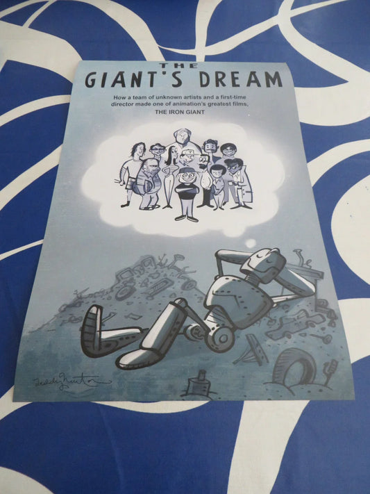 Iron Giant 2016 SDCC exclusive 2 sided mini movie poster - AutographsForSale.com