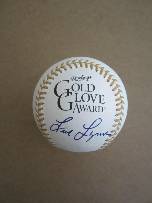 Fred Lynn autographed Rawlings Gold Glove baseball MLB hologram Red Sox - AutographsForSale.com