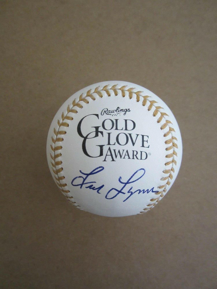 Fred Lynn autographed Rawlings Gold Glove Baseball MLB Hologram Red Sox - AutographsForSale.com
