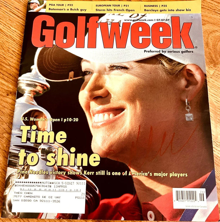 Cristie Kerr autographed 2007 US Women’s Open Golfweek issue - AutographsForSale.com