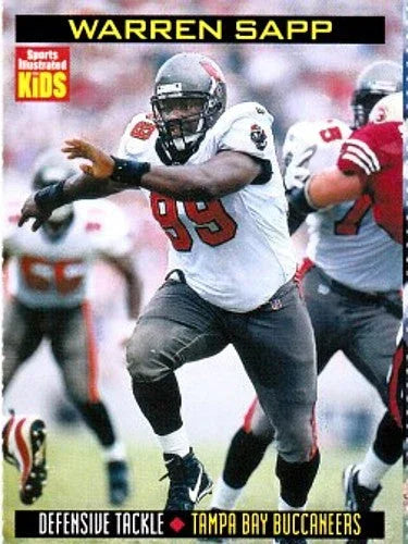 Warren Sapp Tampa Bay Buccaneers 2000 Sports Illustrated for Kids card - AutographsForSale.com