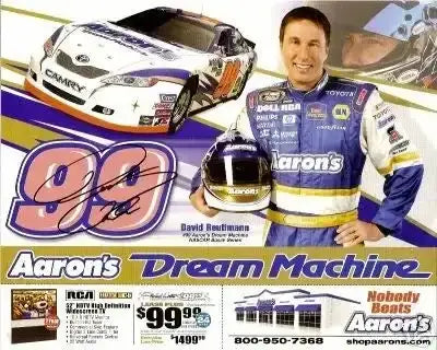 David Reutimann autographed NASCAR 8x10 photo card - AutographsForSale.com
