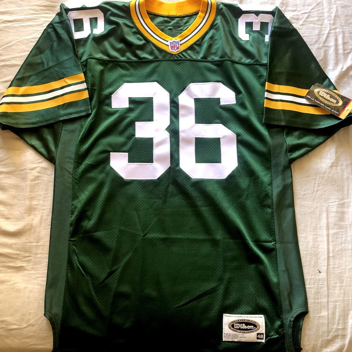 LeRoy Butler Packers 90s Wilson Pro Line game model jersey NEW - AutographsForSale.com