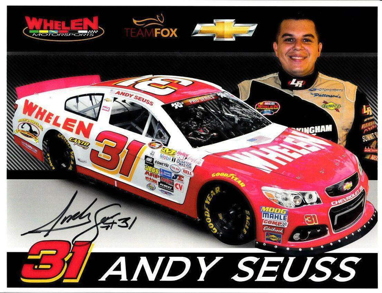 Andy Seuss signed Whelen Southern Modified Tour 8.5x11 photo card - AutographsForSale.com