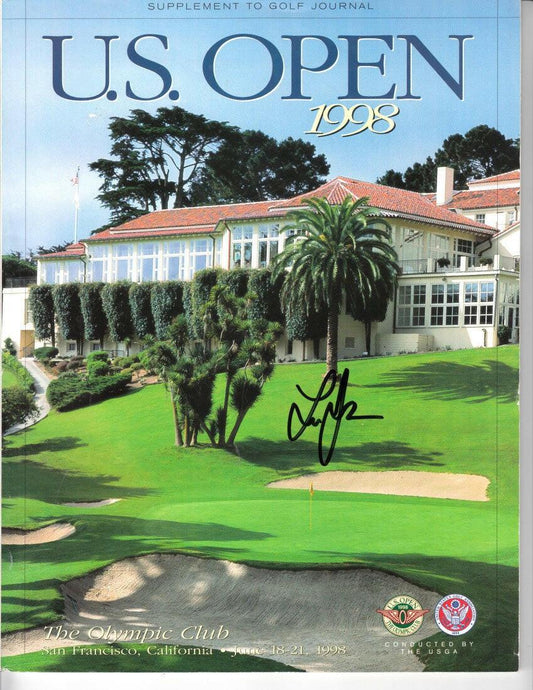 Lee Janzen autographed 1998 US Open golf program - AutographsForSale.com