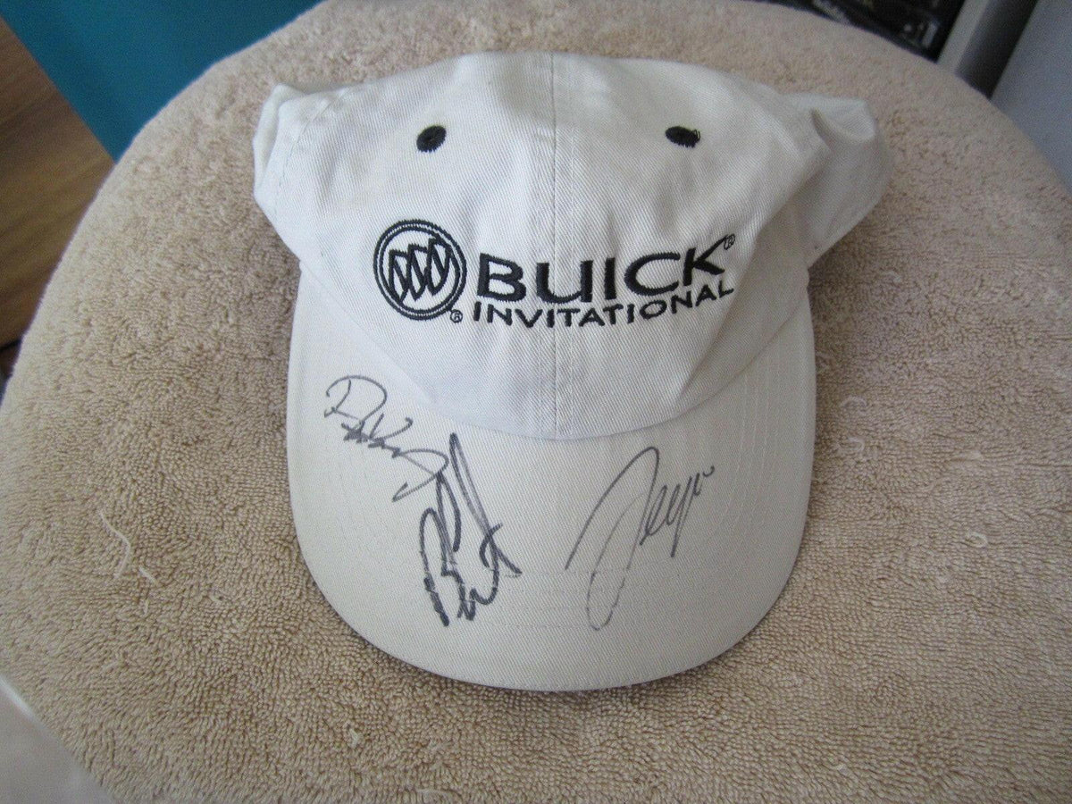 Ben Curtis Sergio Garcia Shigeki Maruyama signed Buick Invitational PGA Tour golf Cap - AutographsForSale.com
