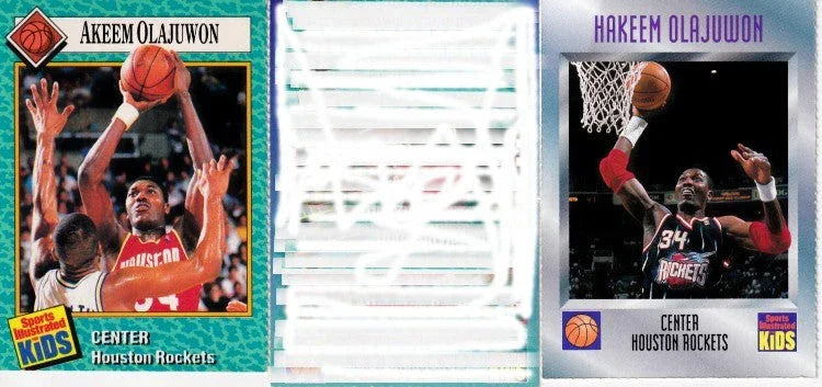 Hakeem Olajuwon Houston Rockets 1989 1997 SI for Kids cards - AutographsForSale.com